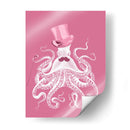 Octopus Blanco En Rosa A - Fab Funky | Cuadro decorativo de Canvas Lab