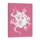 Octopus Blanco En Rosa C - Fab Funky | Cuadro decorativo de Canvas Lab