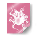 Octopus Blanco En Rosa C - Fab Funky | Cuadro decorativo de Canvas Lab