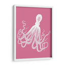 Octopus Blanco En Rosa D - Fab Funky | Cuadro decorativo de Canvas Lab