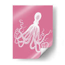 Octopus Blanco En Rosa D - Fab Funky | Cuadro decorativo de Canvas Lab