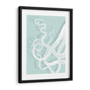 Pulpo Blanco En Seafoam C - Fab Funky | Cuadro decorativo de Canvas Lab
