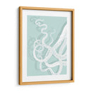 Pulpo Blanco En Seafoam C - Fab Funky | Cuadro decorativo de Canvas Lab