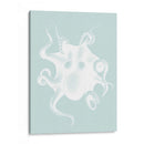 Pulpo Blanco En Seafoam D - Fab Funky | Cuadro decorativo de Canvas Lab