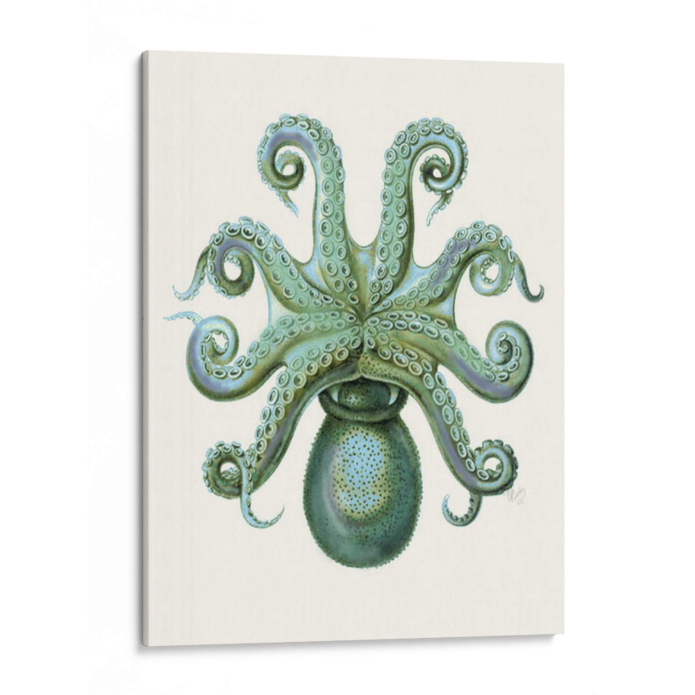 Octopos Turquesa Y Calamar C - Fab Funky | Cuadro decorativo de Canvas Lab