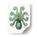 Octopos Turquesa Y Calamar C - Fab Funky | Cuadro decorativo de Canvas Lab