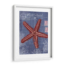 Postal Del Mar Rojo En Azul A - Fab Funky | Cuadro decorativo de Canvas Lab