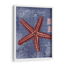 Postal Del Mar Rojo En Azul A - Fab Funky | Cuadro decorativo de Canvas Lab