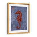 Postal De Playa Roja En Azul B - Fab Funky | Cuadro decorativo de Canvas Lab