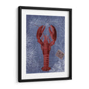 Postal De Playa Rojo En Azul D - Fab Funky | Cuadro decorativo de Canvas Lab