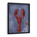 Postal De Playa Rojo En Azul D - Fab Funky | Cuadro decorativo de Canvas Lab