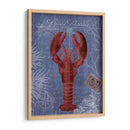Postal De Playa Rojo En Azul D - Fab Funky | Cuadro decorativo de Canvas Lab