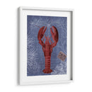 Postal De Playa Rojo En Azul D - Fab Funky | Cuadro decorativo de Canvas Lab