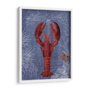 Postal De Playa Rojo En Azul D - Fab Funky | Cuadro decorativo de Canvas Lab