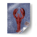Postal De Playa Rojo En Azul D - Fab Funky | Cuadro decorativo de Canvas Lab