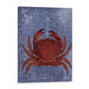 Postal De Playa Roja En Azul F - Fab Funky | Cuadro decorativo de Canvas Lab