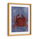 Postal De Playa Roja En Azul F - Fab Funky | Cuadro decorativo de Canvas Lab
