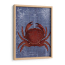Postal De Playa Roja En Azul F - Fab Funky | Cuadro decorativo de Canvas Lab