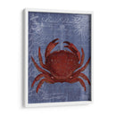 Postal De Playa Roja En Azul F - Fab Funky | Cuadro decorativo de Canvas Lab