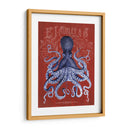 Octopus Prohibición Octopus En Rojo - Fab Funky | Cuadro decorativo de Canvas Lab