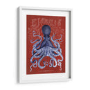 Octopus Prohibición Octopus En Rojo - Fab Funky | Cuadro decorativo de Canvas Lab
