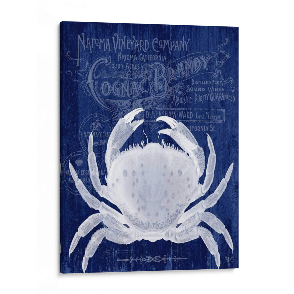 Cangrejo De Prohibición De Cangrejo En Azul - Fab Funky | Cuadro decorativo de Canvas Lab
