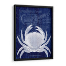 Cangrejo De Prohibición De Cangrejo En Azul - Fab Funky | Cuadro decorativo de Canvas Lab