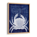 Cangrejo De Prohibición De Cangrejo En Azul - Fab Funky | Cuadro decorativo de Canvas Lab