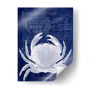 Cangrejo De Prohibición De Cangrejo En Azul - Fab Funky | Cuadro decorativo de Canvas Lab