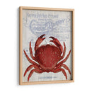 Cangrejo De Prohibición De Cangrejo En Blanco - Fab Funky | Cuadro decorativo de Canvas Lab