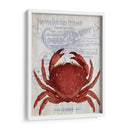 Cangrejo De Prohibición De Cangrejo En Blanco - Fab Funky | Cuadro decorativo de Canvas Lab