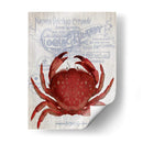 Cangrejo De Prohibición De Cangrejo En Blanco - Fab Funky | Cuadro decorativo de Canvas Lab