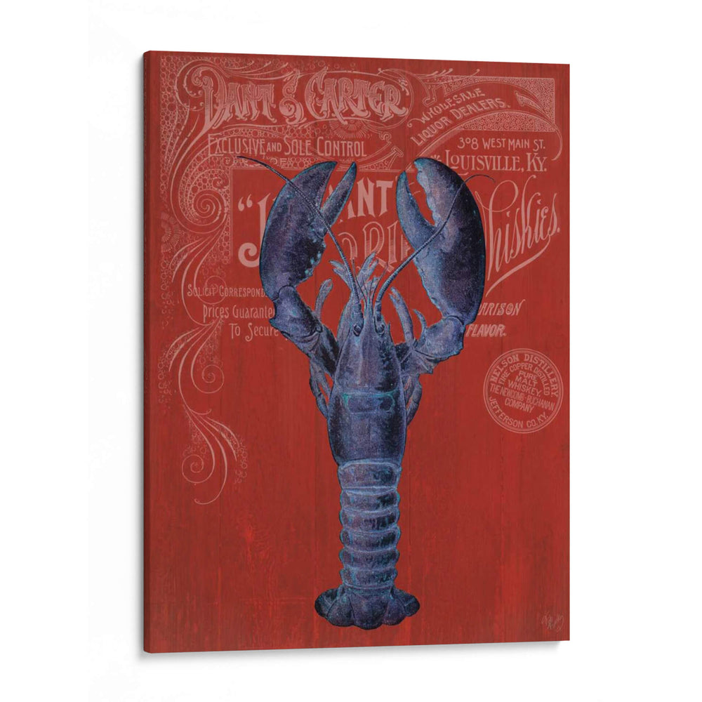 Langosta De La Prohibición De Langosta En Rojo - Fab Funky | Cuadro decorativo de Canvas Lab