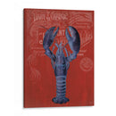 Langosta De La Prohibición De Langosta En Rojo - Fab Funky | Cuadro decorativo de Canvas Lab