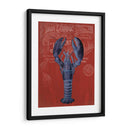Langosta De La Prohibición De Langosta En Rojo - Fab Funky | Cuadro decorativo de Canvas Lab