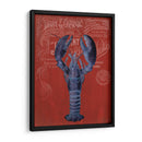 Langosta De La Prohibición De Langosta En Rojo - Fab Funky | Cuadro decorativo de Canvas Lab