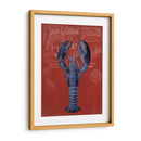 Langosta De La Prohibición De Langosta En Rojo - Fab Funky | Cuadro decorativo de Canvas Lab