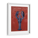 Langosta De La Prohibición De Langosta En Rojo - Fab Funky | Cuadro decorativo de Canvas Lab