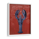 Langosta De La Prohibición De Langosta En Rojo - Fab Funky | Cuadro decorativo de Canvas Lab