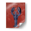 Langosta De La Prohibición De Langosta En Rojo - Fab Funky | Cuadro decorativo de Canvas Lab
