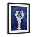 Langosta De La Prohibición De Langosta En Azul - Fab Funky | Cuadro decorativo de Canvas Lab