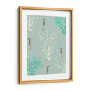 Coral Y Seahorse En Seafoam - Fab Funky | Cuadro decorativo de Canvas Lab
