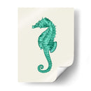 Seahorse En Verde - Fab Funky | Cuadro decorativo de Canvas Lab