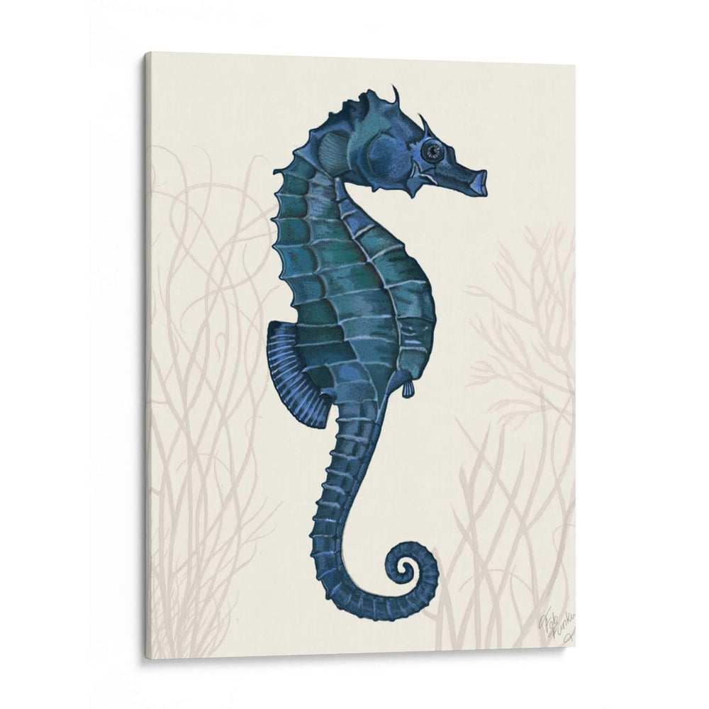 Gorses De Mar Azules En Crema A - Fab Funky | Cuadro decorativo de Canvas Lab