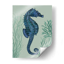 Gorses De Mar Azules En Sabio Verde Claro A - Fab Funky | Cuadro decorativo de Canvas Lab