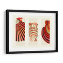 Cáscaras Rojas Y Cremas En 3 Paneles. - Fab Funky | Cuadro decorativo de Canvas Lab