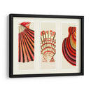 Cáscaras Rojas Y Cremas En 3 Paneles. - Fab Funky | Cuadro decorativo de Canvas Lab