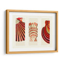 Cáscaras Rojas Y Cremas En 3 Paneles. - Fab Funky | Cuadro decorativo de Canvas Lab