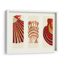 Cáscaras Rojas Y Cremas En 3 Paneles. - Fab Funky | Cuadro decorativo de Canvas Lab