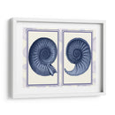 Conchas De Nautilus Índigo Azul - Fab Funky | Cuadro decorativo de Canvas Lab